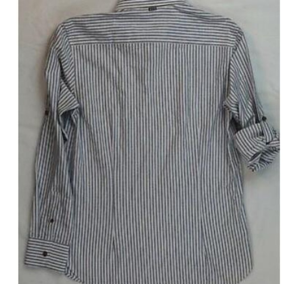 Five Four Corbin Pinstriped Mens Dress Shirt - Picture 3 of 7